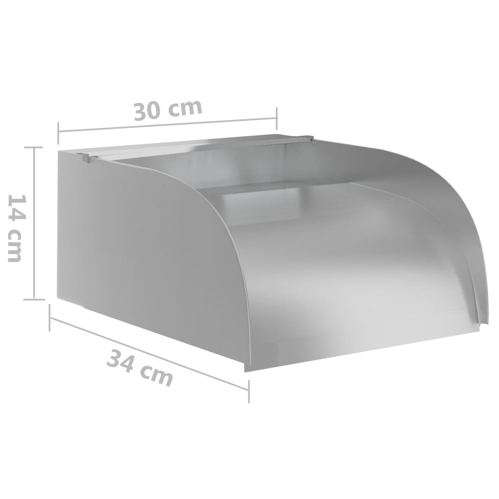 304-es rozsdamentes acél vízesés led-ekkel 30 x 34 x 14 cm 304-es rozsdamentes acél vízesés led-ekkel 30 x 34 x 14 cm