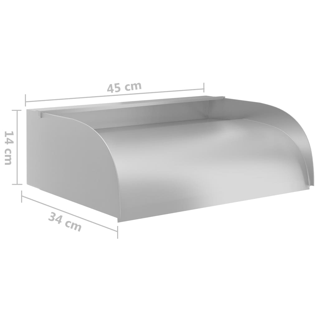 304-es rozsdamentes acél vízesés led-ekkel 45 x 34 x 14 cm 304-es rozsdamentes acél vízesés led-ekkel 45 x 34 x 14 cm