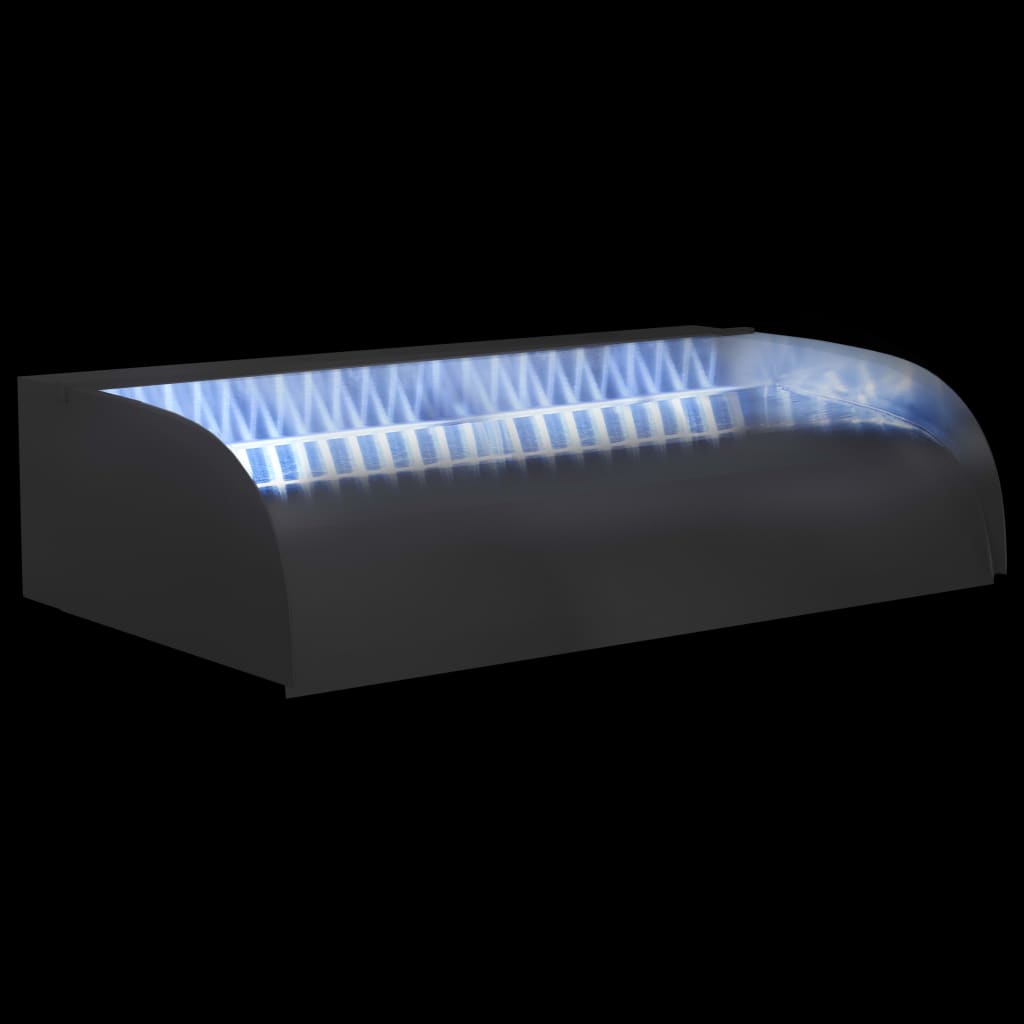 304-es rozsdamentes acél vízesés led-ekkel 60 x 34 x 14 cm 304-es rozsdamentes acél vízesés led-ekkel 60 x 34 x 14 cm