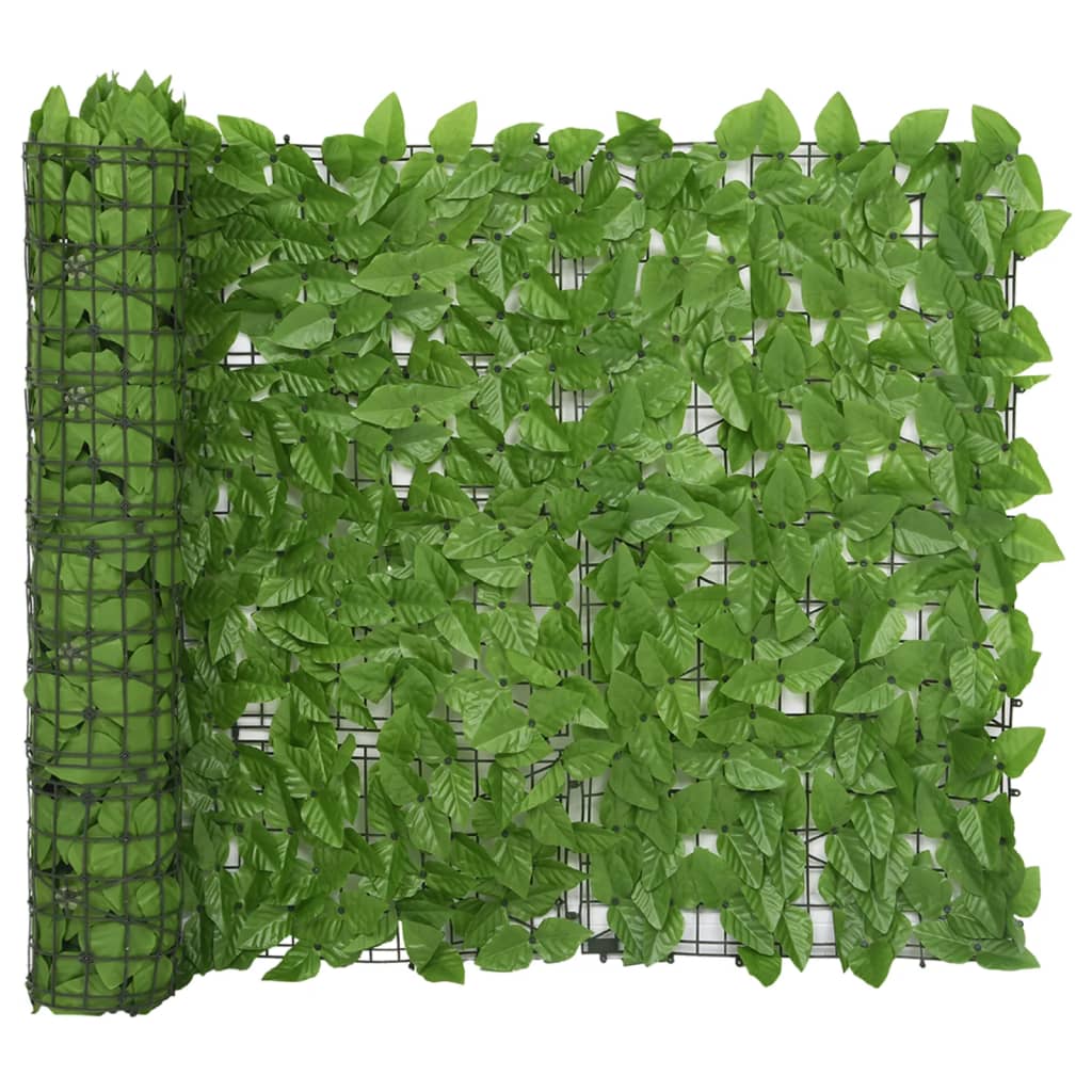Zöld leveles erkélyparaván 500 x 100 cm