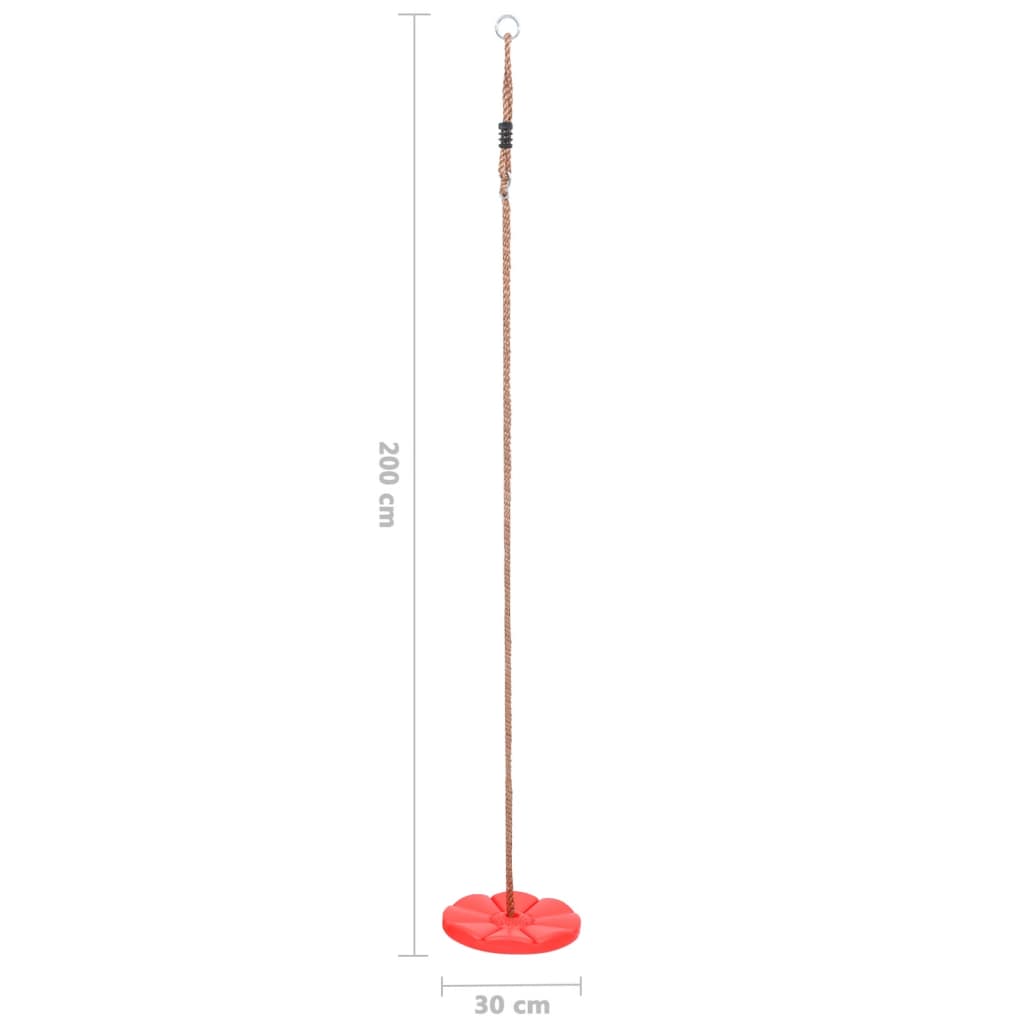 Piros tányérhinta 200 cm