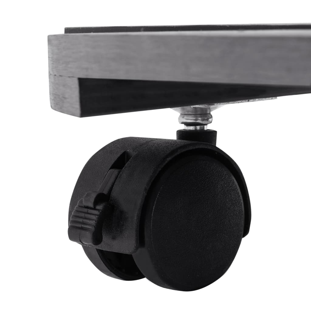 2 db szürke wpc görgős virágtartó ø30 x 7,5 cm