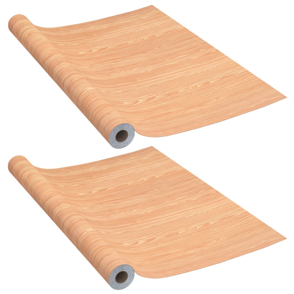2 db juharszínű öntapadó pvc ajtófólia 210 x 90 cm