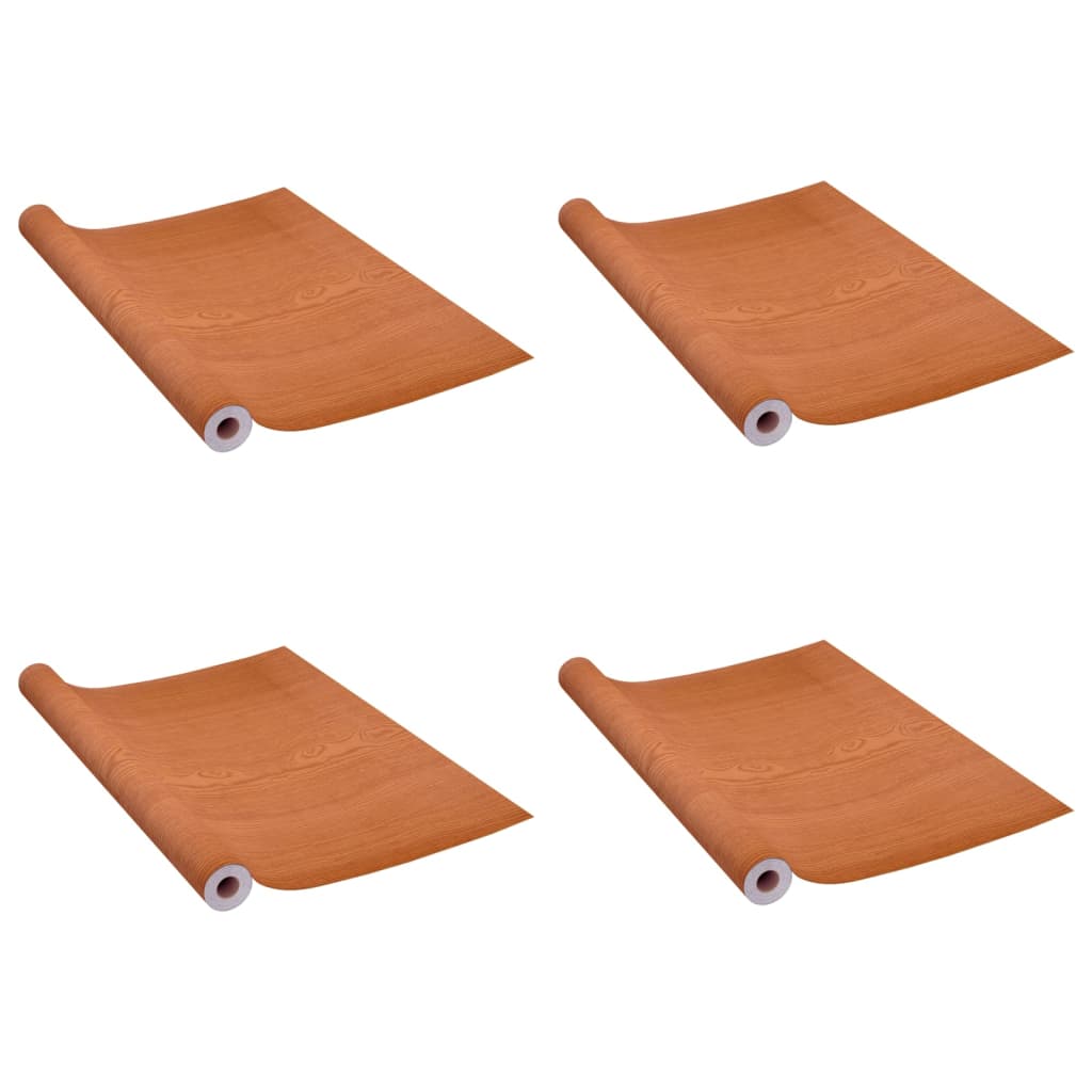 2 db világos tölgyszínű öntapadó pvc ajtófólia 500 x 90 cm
