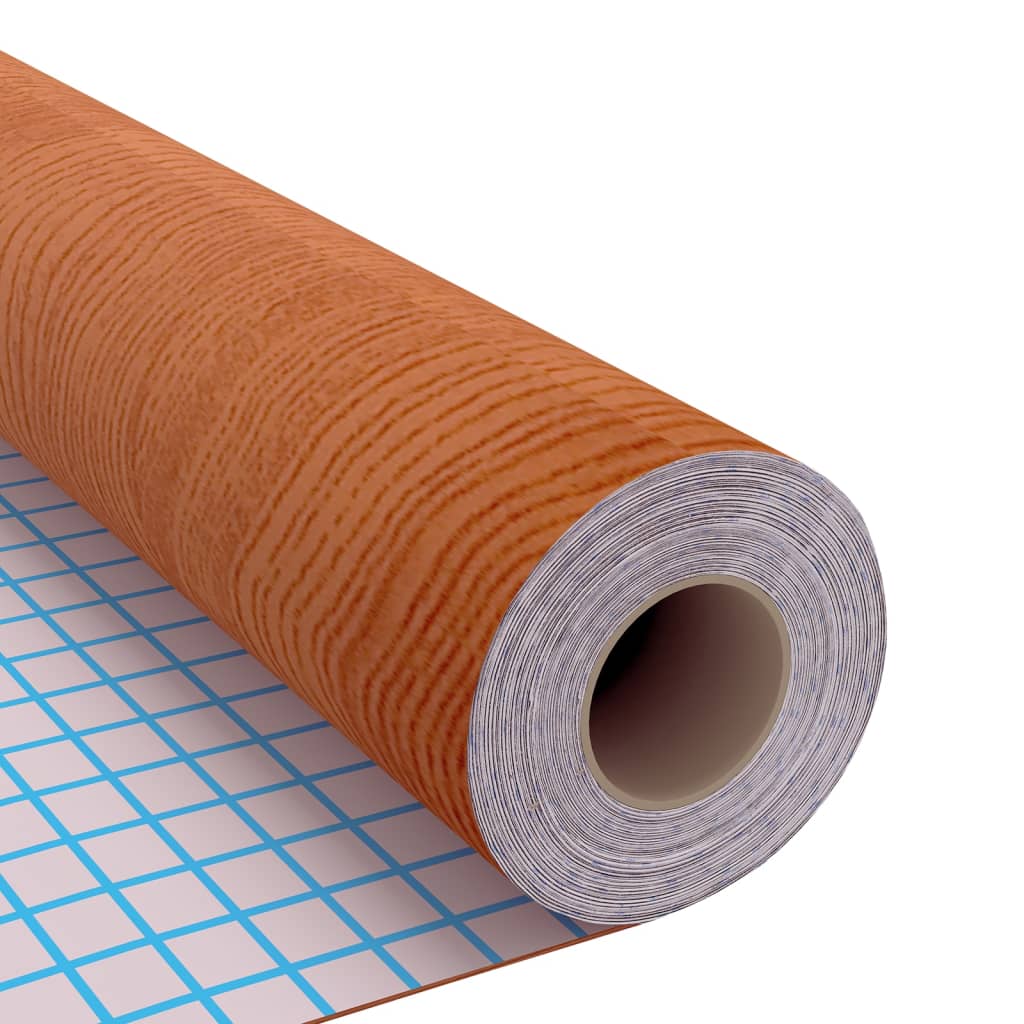 2 db világos tölgyszínű öntapadó pvc ajtófólia 500 x 90 cm