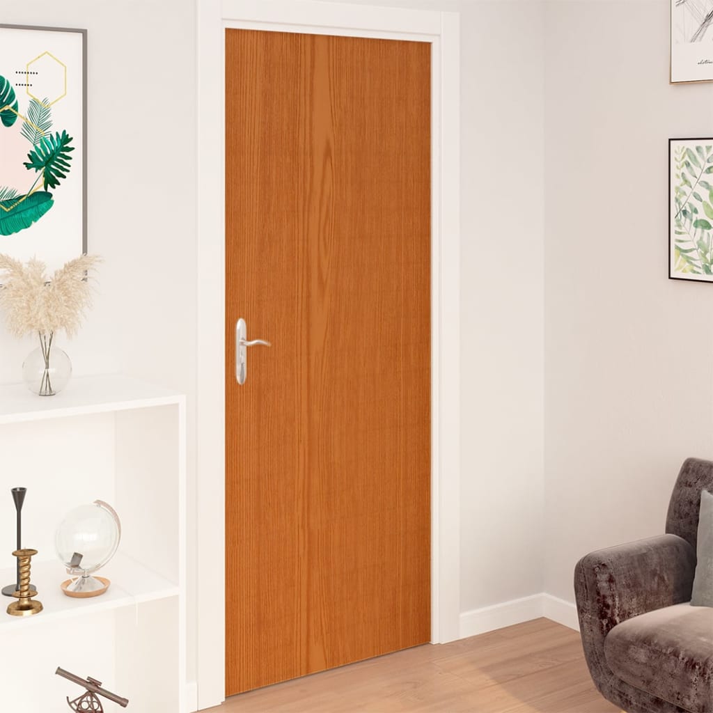 2 db világos tölgyszínű öntapadó pvc ajtófólia 500 x 90 cm