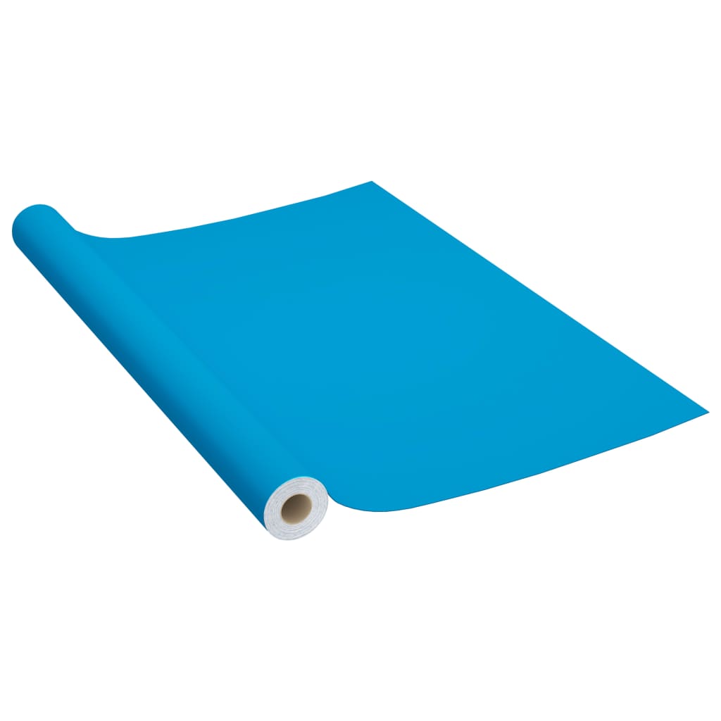 2 db azúrkék öntapadó pvc ajtófólia 500 x 90 cm