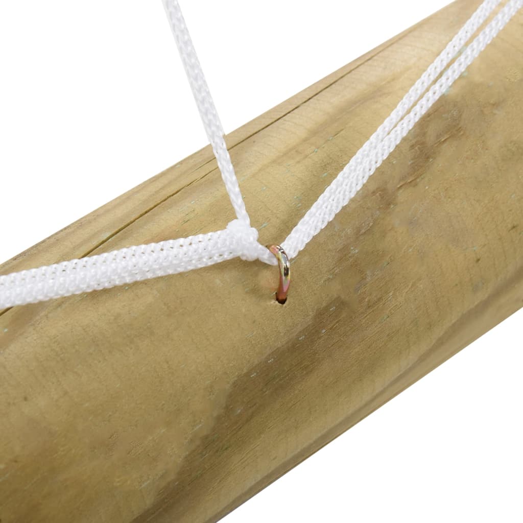 Impregnált fenyőfa focikapu hálóval 160 x 100 x 80 cm