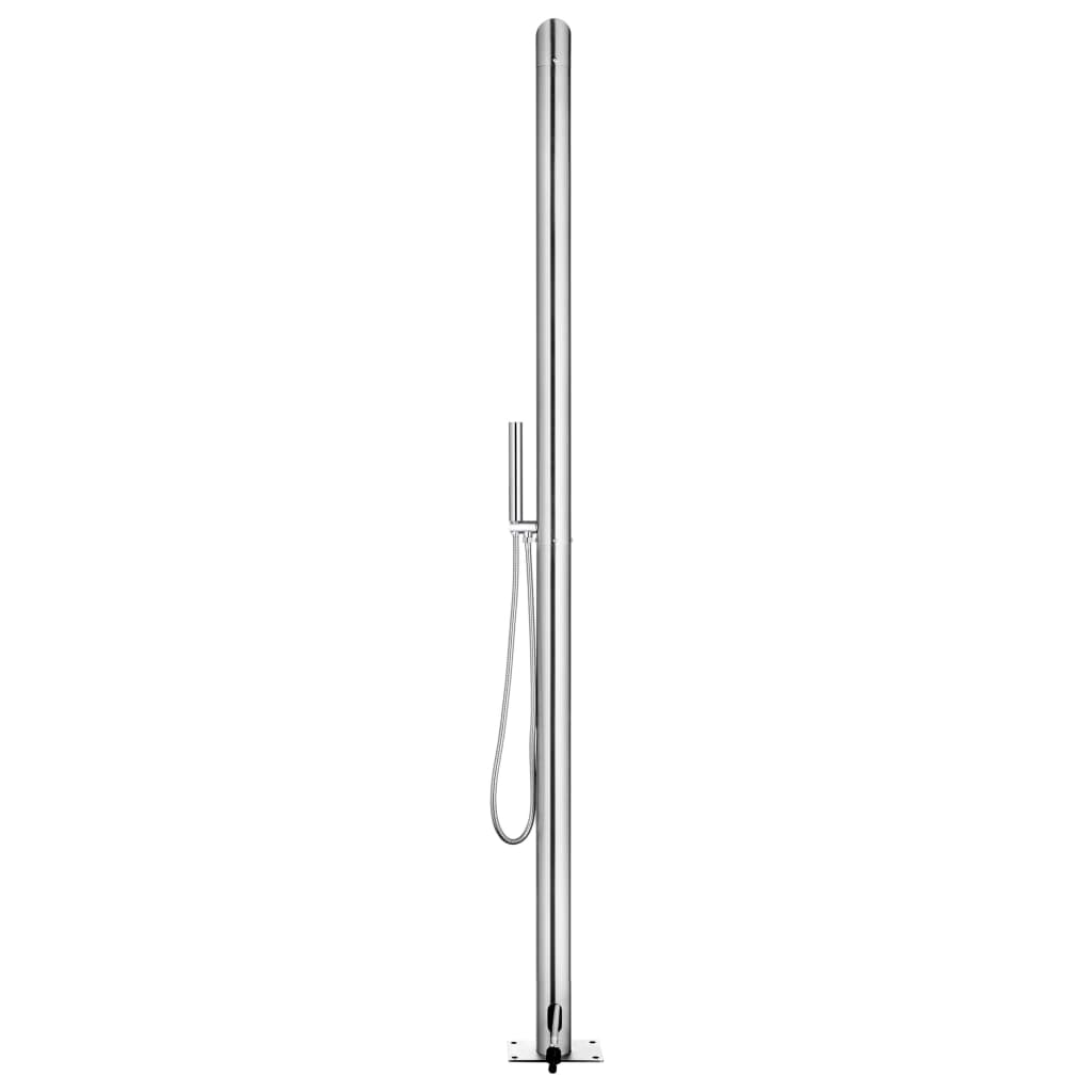 Rozsdamentes acél kerti zuhany 220 cm