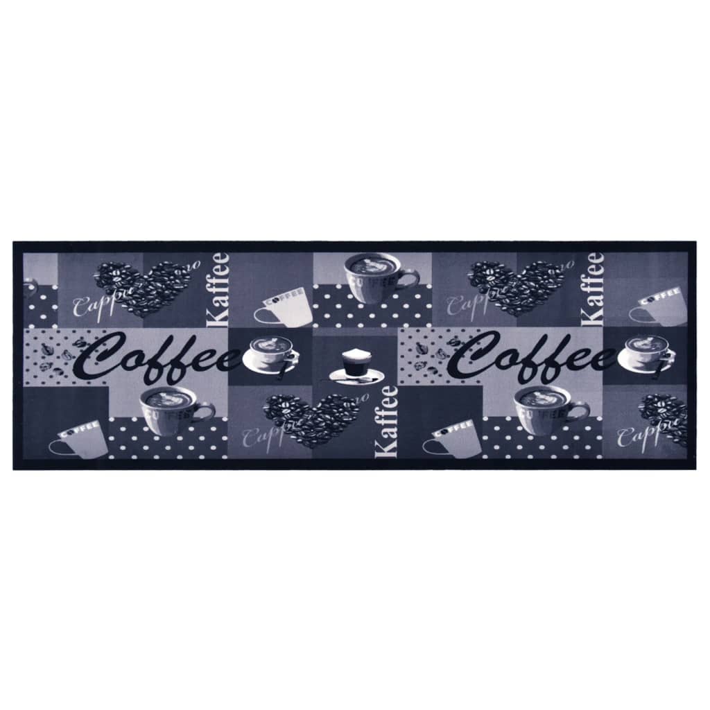 "coffee blue" mintájú mosható konyhaszőnyeg 60 x 180 cm "coffee blue" mintájú mosható konyhaszőnyeg 60 x 180 cm