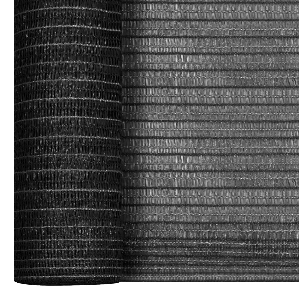 Antracitszürke hdpe belátásgátló háló 2 x 25 m 75 g/m²