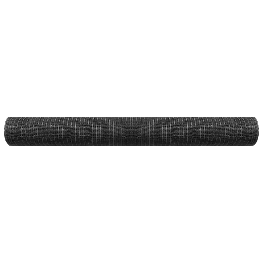 Antracitszürke hdpe belátásgátló háló 2 x 50 m 75 g/m²