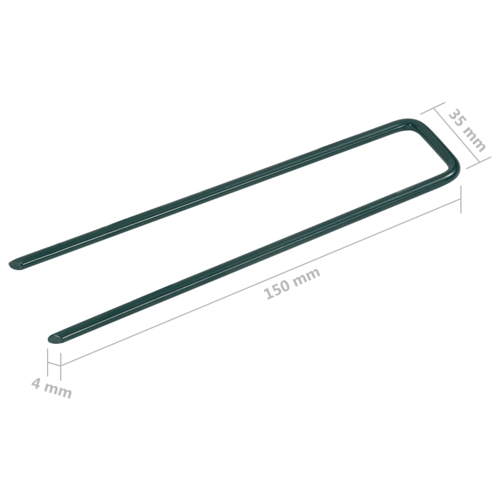 50 db u-alakú vas műfű rögzítő tüske