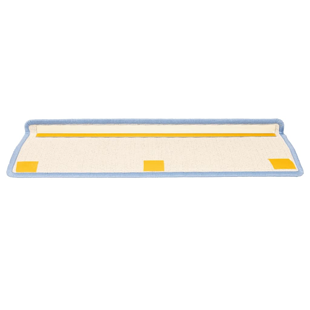 15 db lépcsőszőnyeg 65 x 21 x 4 cm tengerkék téglalap alakú széllel