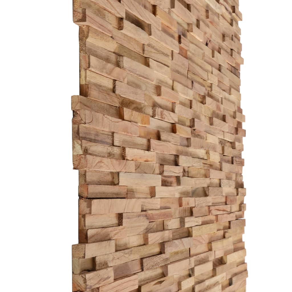 10 db tömör tíkfa 3d falburkoló panel 1,08 m² 10 db tömör tíkfa 3d falburkoló panel 1,08 m²