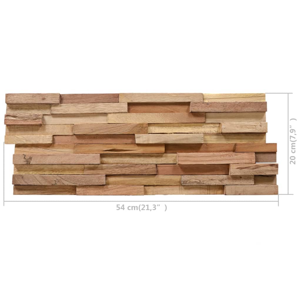 10 db tömör tíkfa 3d falburkoló panel 1,08 m² 10 db tömör tíkfa 3d falburkoló panel 1,08 m²