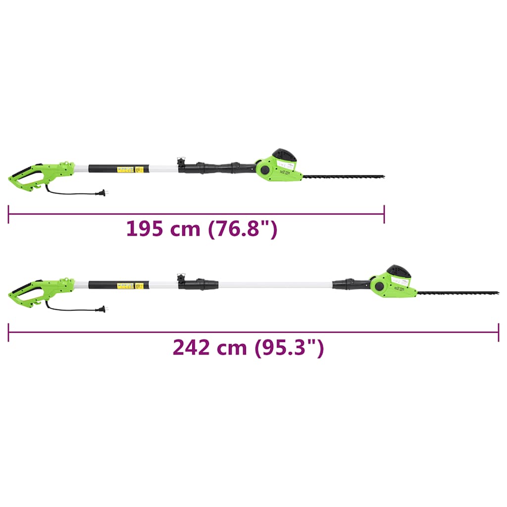 2 az 1-ben teleszkópos láncfűrész/sövényvágó 25/41 cm 710/550w
