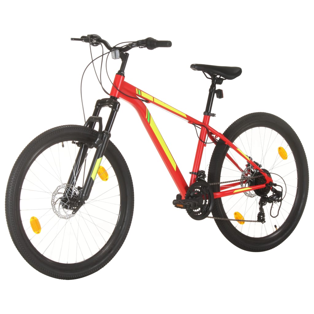 21 sebességes piros mountain bike 27,5 hüvelykes kerékkel 38 cm