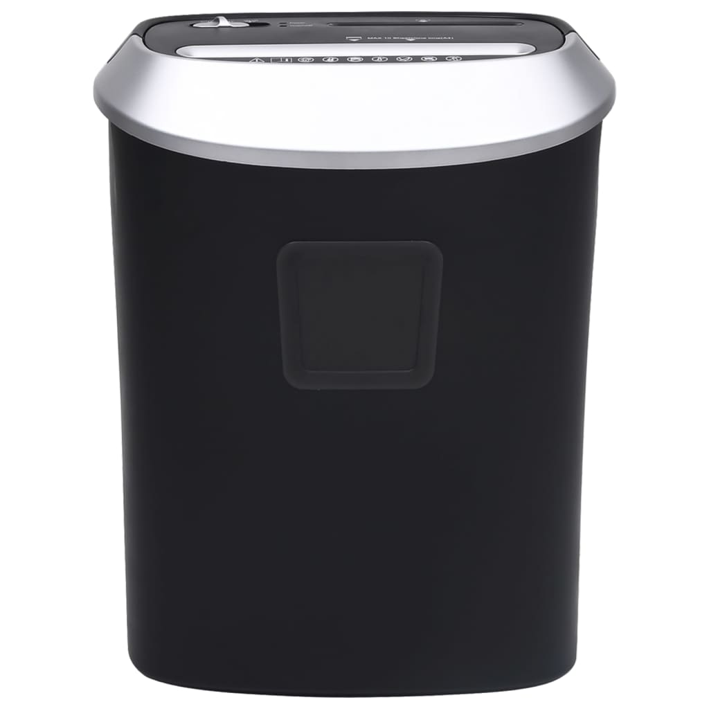 Fekete 10 lapos iratmegsemmísítő