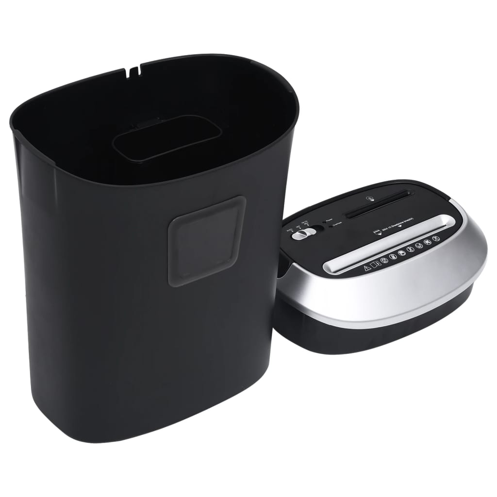 Fekete 10 lapos iratmegsemmísítő