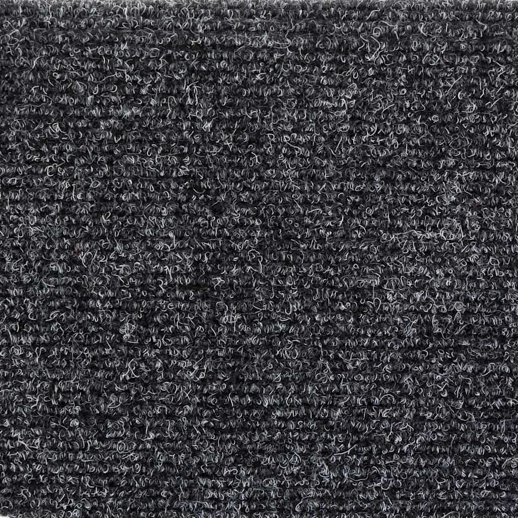 5 db öntapadós lépcsőszőnyeg 56 x 17 x 3 cm sötétszürke félkör alakú