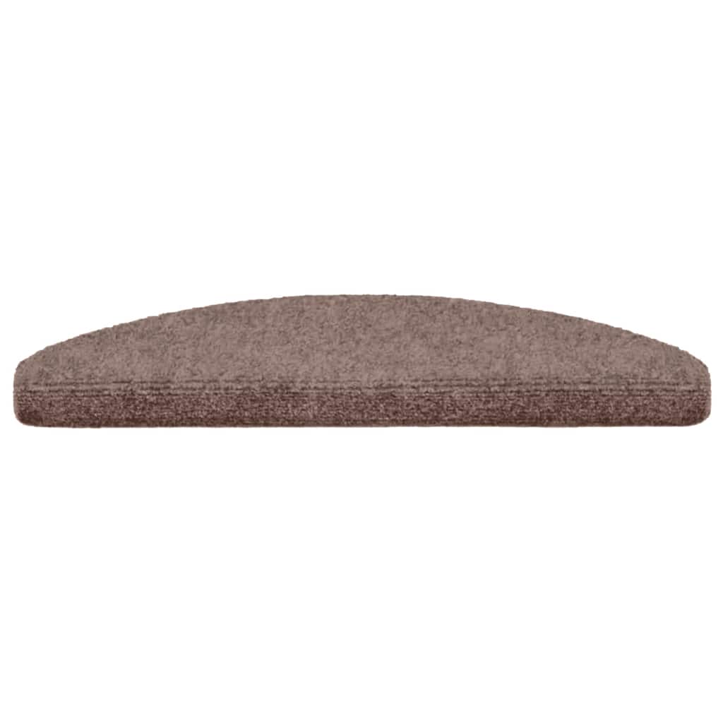 5 db öntapadós lépcsőszőnyeg 65 x 21 x 4 cm világosbarna félkör alakú nagy