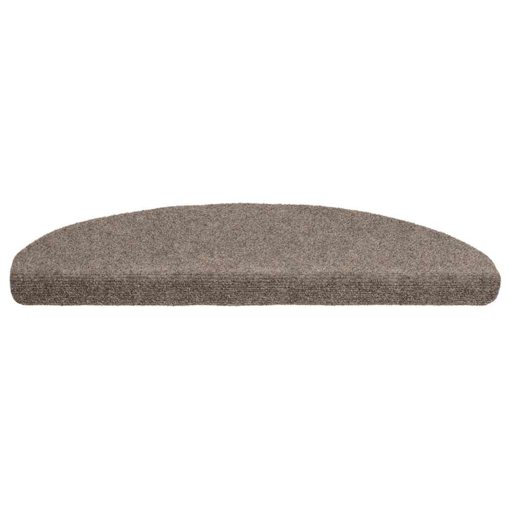10 db öntapadós lépcsőszőnyeg 65 x 21 x 4 cm bézs félkör alakú nagy
