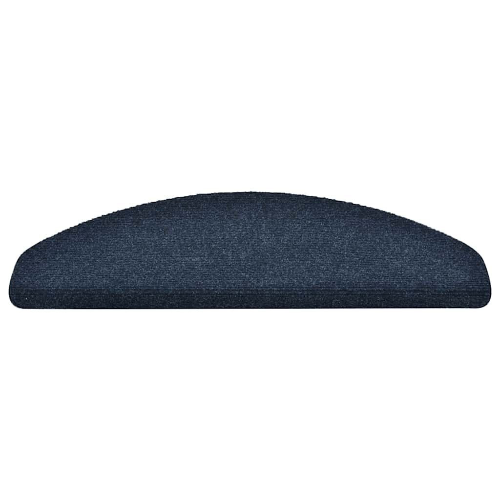 10 db öntapadós lépcsőszőnyeg 65 x 21 x 4 cm sötétkék félkör alakú nagy