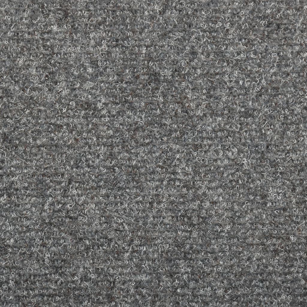 10 db világosszürke tűlyukasztott lépcsőszőnyeg 65 x 25 cm