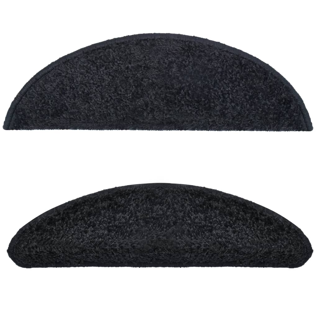 10 db fekete lépcsőszőnyeg 56 x 20 cm