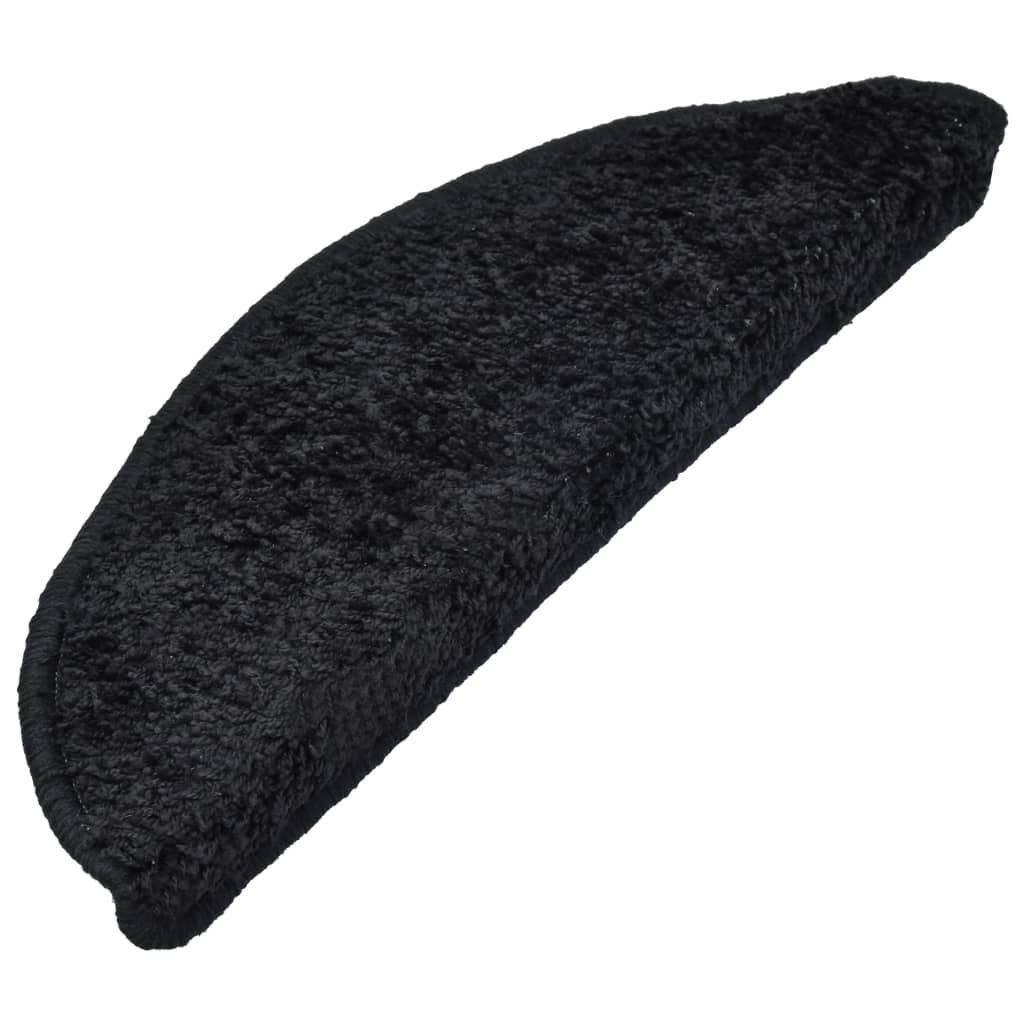 10 db fekete lépcsőszőnyeg 65 x 25 cm