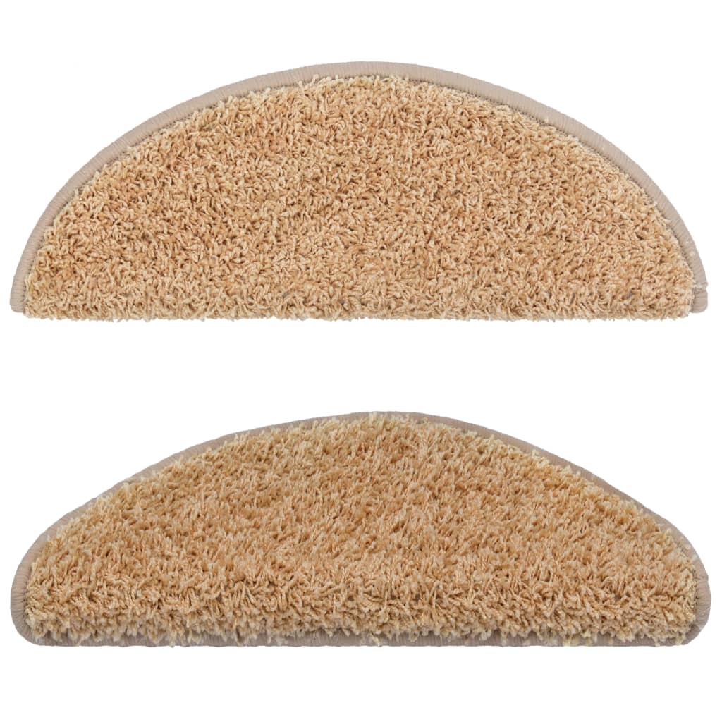 10 db krémszínű lépcsőszőnyeg 65 x 25 cm