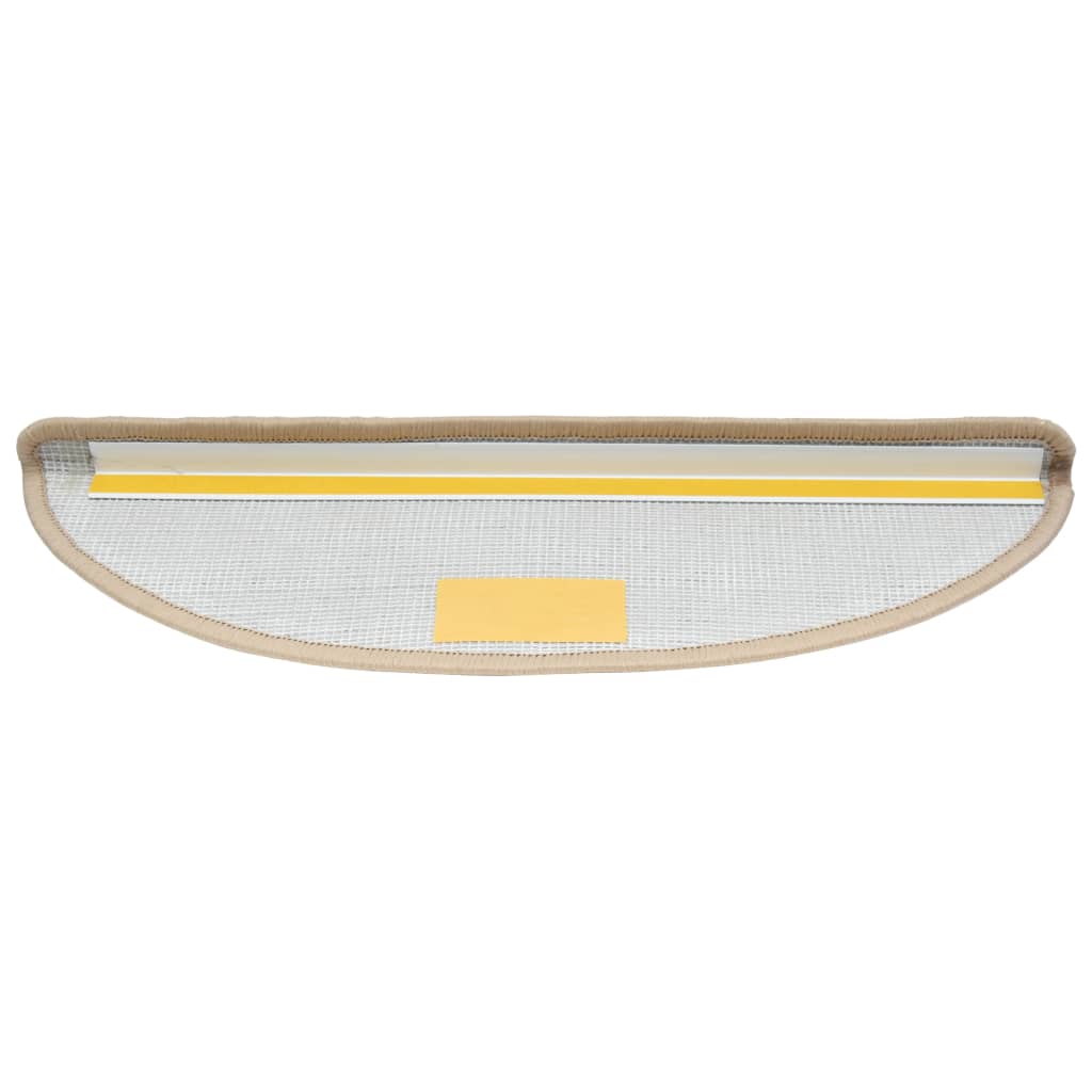 10 db krémszínű lépcsőszőnyeg 65 x 25 cm