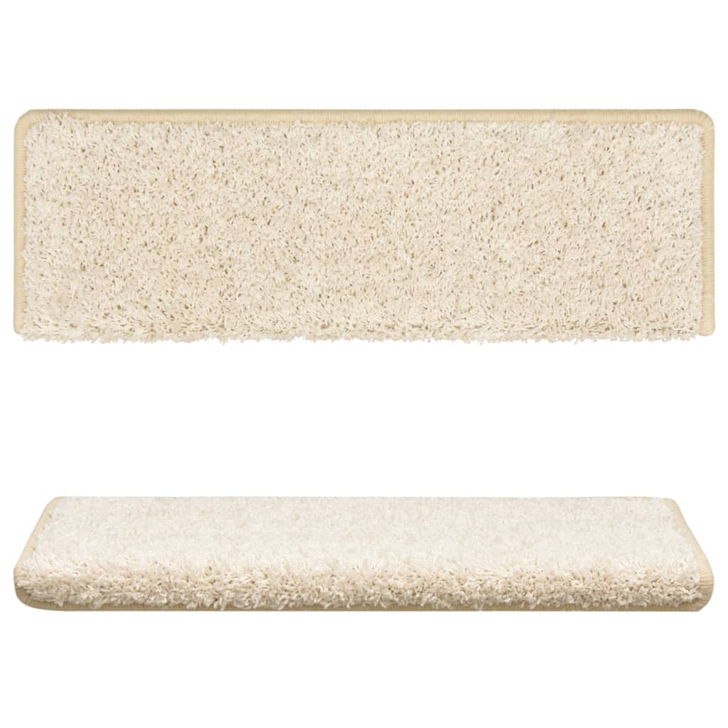 10 db fehér lépcsőszőnyeg 65x21x4 cm