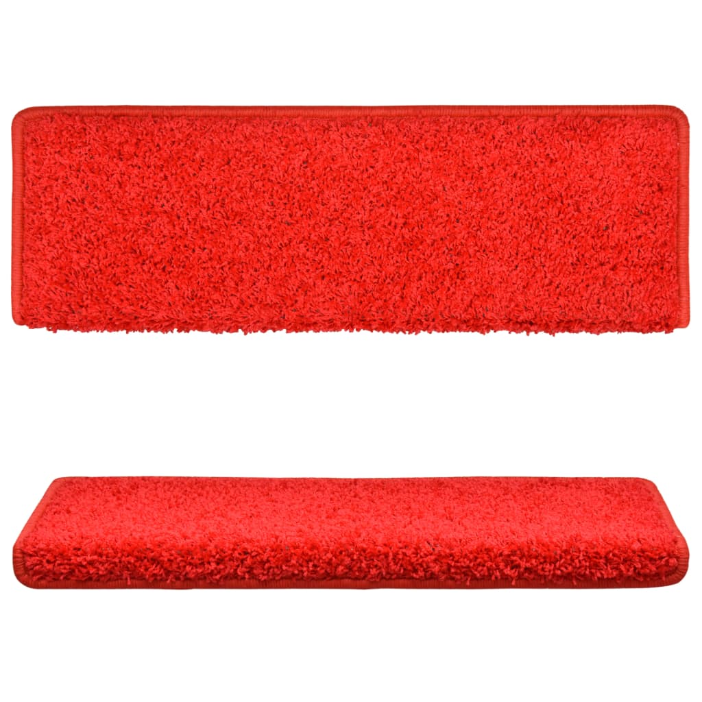 10 db piros lépcsőszőnyeg 65 x 25 cm