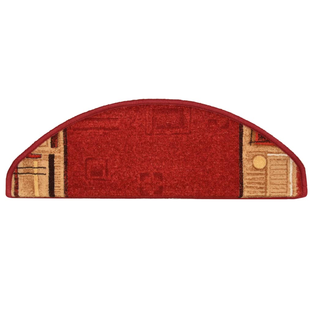 10 db piros öntapadó lépcsőszőnyeg 65x21x4 cm