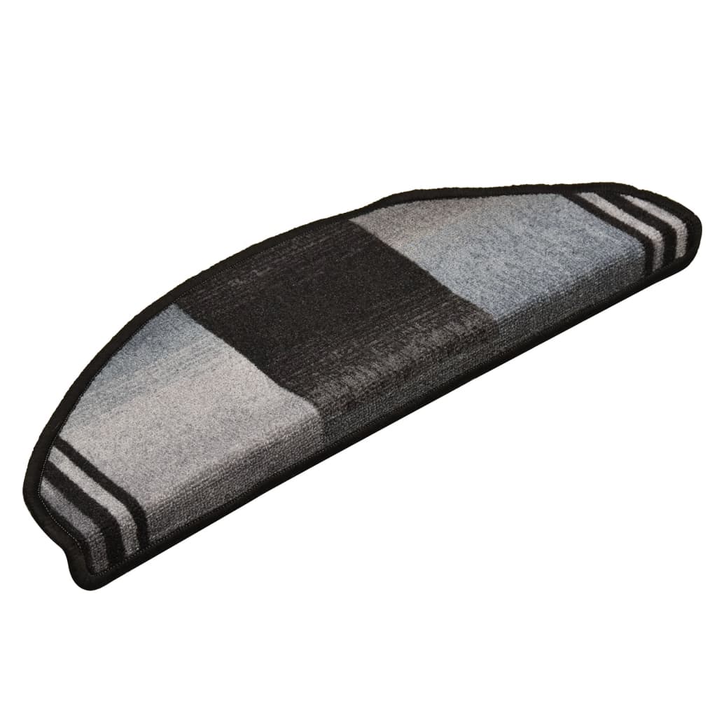 10 db fekete és szürke öntapadó lépcsőszőnyeg 65 x 25 cm 10 db fekete és szürke öntapadó lépcsőszőnyeg 65 x 25 cm