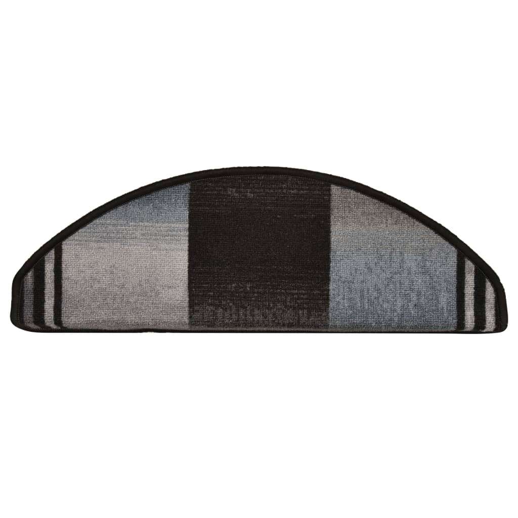 10 db fekete és szürke öntapadó lépcsőszőnyeg 65 x 25 cm 10 db fekete és szürke öntapadó lépcsőszőnyeg 65 x 25 cm