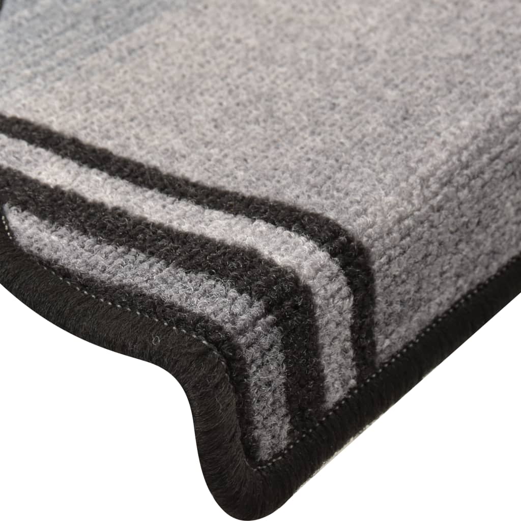 10 db fekete és szürke öntapadó lépcsőszőnyeg 65 x 25 cm 10 db fekete és szürke öntapadó lépcsőszőnyeg 65 x 25 cm