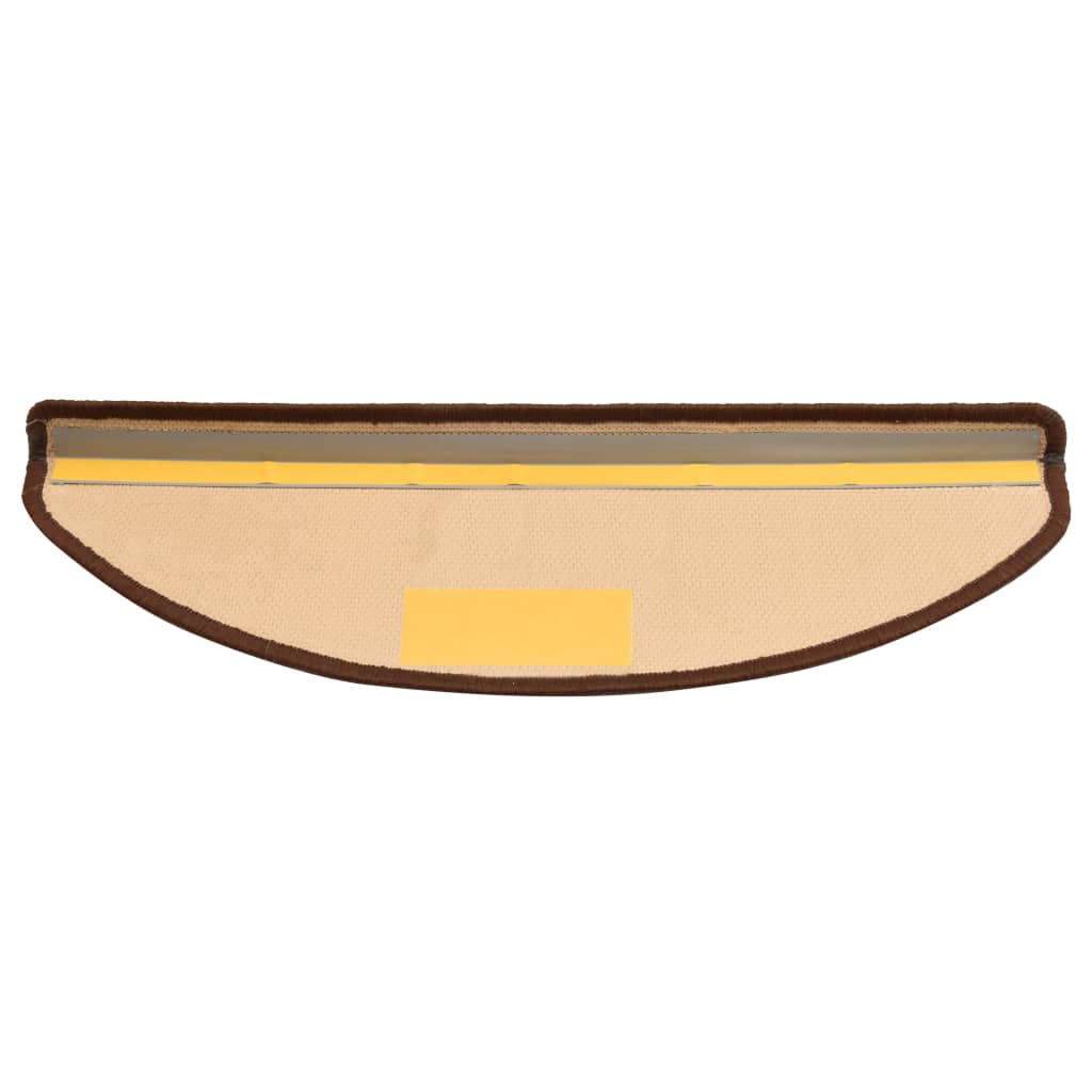 10 db barna öntapadó lépcsőszőnyeg 65x21x4 cm