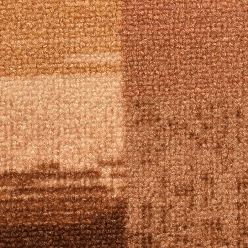 10 db barna öntapadó lépcsőszőnyeg 65x21x4 cm