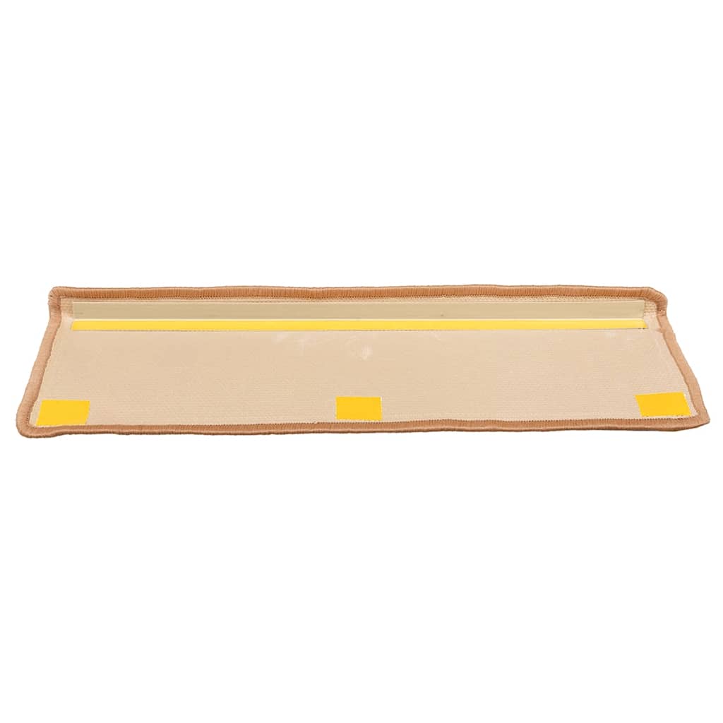 5 db bézs öntapadó lépcsőszőnyeg 65x21x4 cm