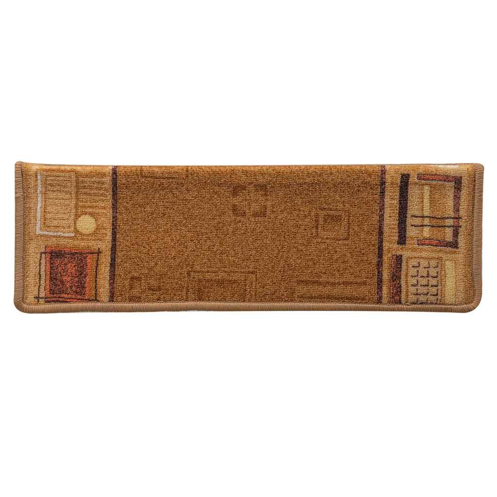 5 db bézs öntapadó lépcsőszőnyeg 65x21x4 cm