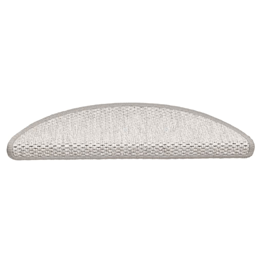 15 db szizál hatású platina öntapadó lépcsőszőnyeg 56x17x3 cm