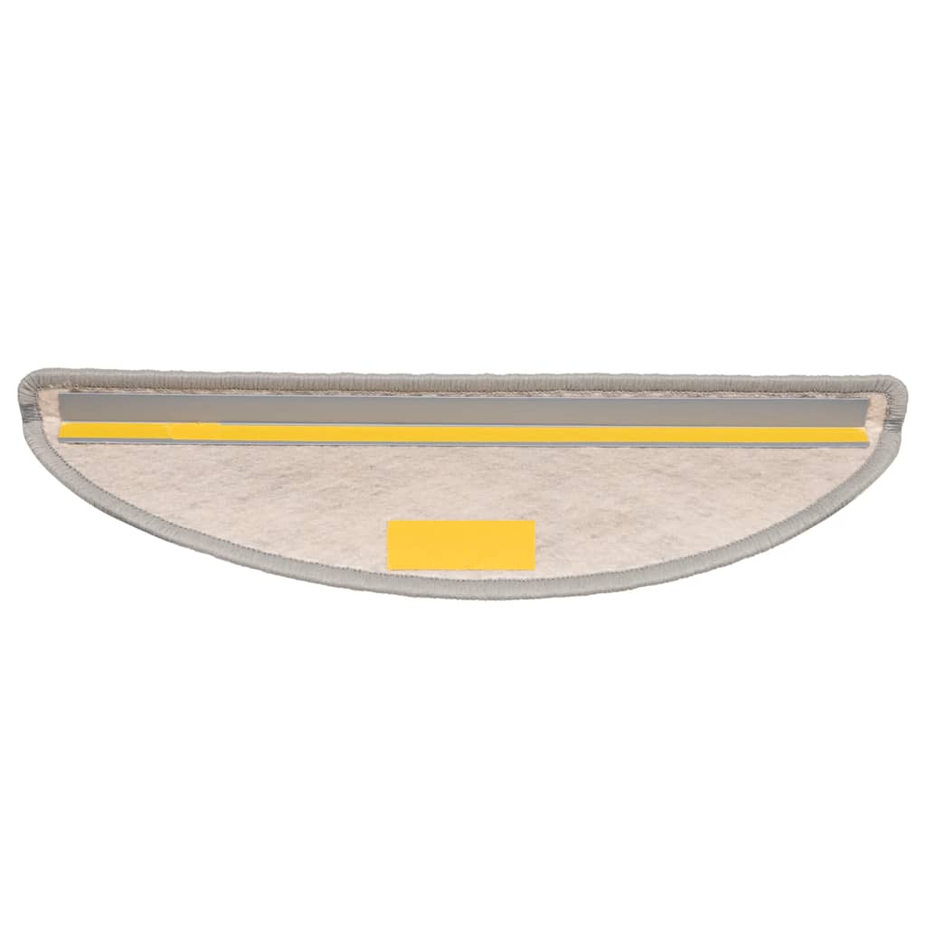 15 db szizál hatású platina öntapadó lépcsőszőnyeg 56x17x3 cm