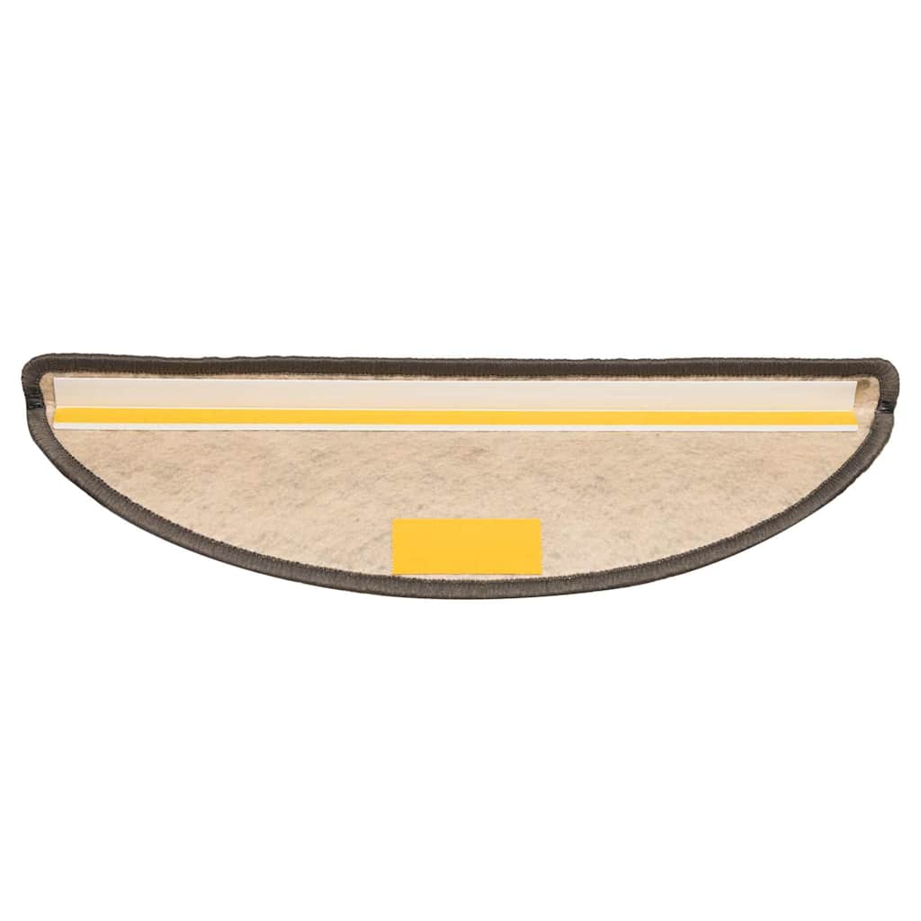 15 db szizál hatású szürke-bézs lépcsőszőnyeg 56 x 17 x 3 cm