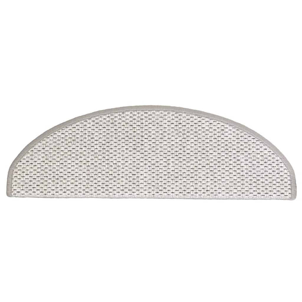 15 db szizál hatású platina öntapadó lépcsőszőnyeg 65x21x4 cm