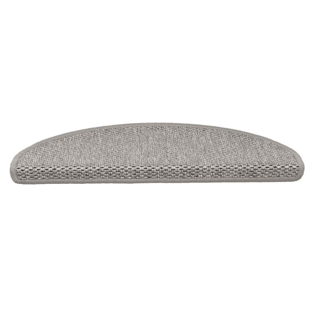 15 db szizál hatású ezüstszínű öntapadó lépcsőszőnyeg 65x21x4cm