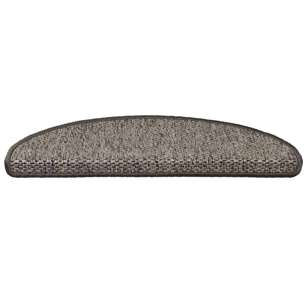 15 db szizál hatású szürke-bézs öntapadó lépcsőszőnyeg 65x21x4cm