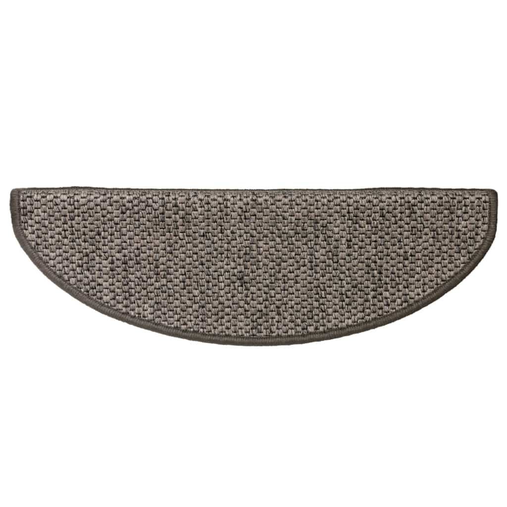 15 db szizál hatású szürke-bézs öntapadó lépcsőszőnyeg 65x21x4cm
